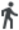 Pictogram wandelend persoon